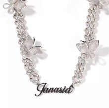 Load image into Gallery viewer, Customized name butterfly necklaces
